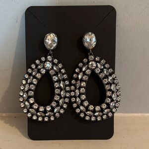 Sparkling Crystal Drop Earrings